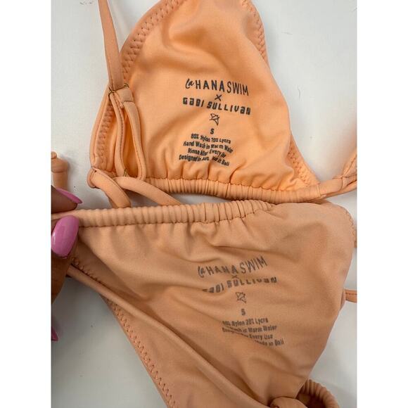 La Hana x Gabi Sullivan Peach Bikini Set - Picture 6 of 6